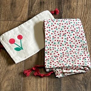 Cherry Print Cloth bags